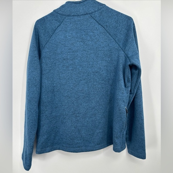 Aventura Clothing Harlow Zip Neck Top Blue Size Large Velvet Fleece NWOT - Picture 4 of 4
